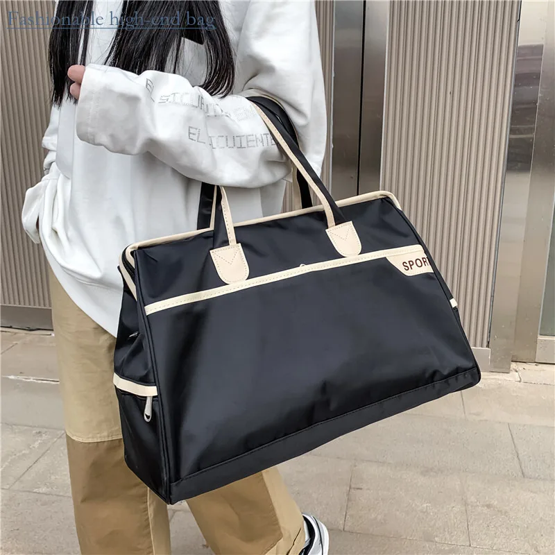 

2024 New Women Men Short Distance Women Shoulder Carry Large Capacity Fashionable for Men and Trip Luggage Travel Bag