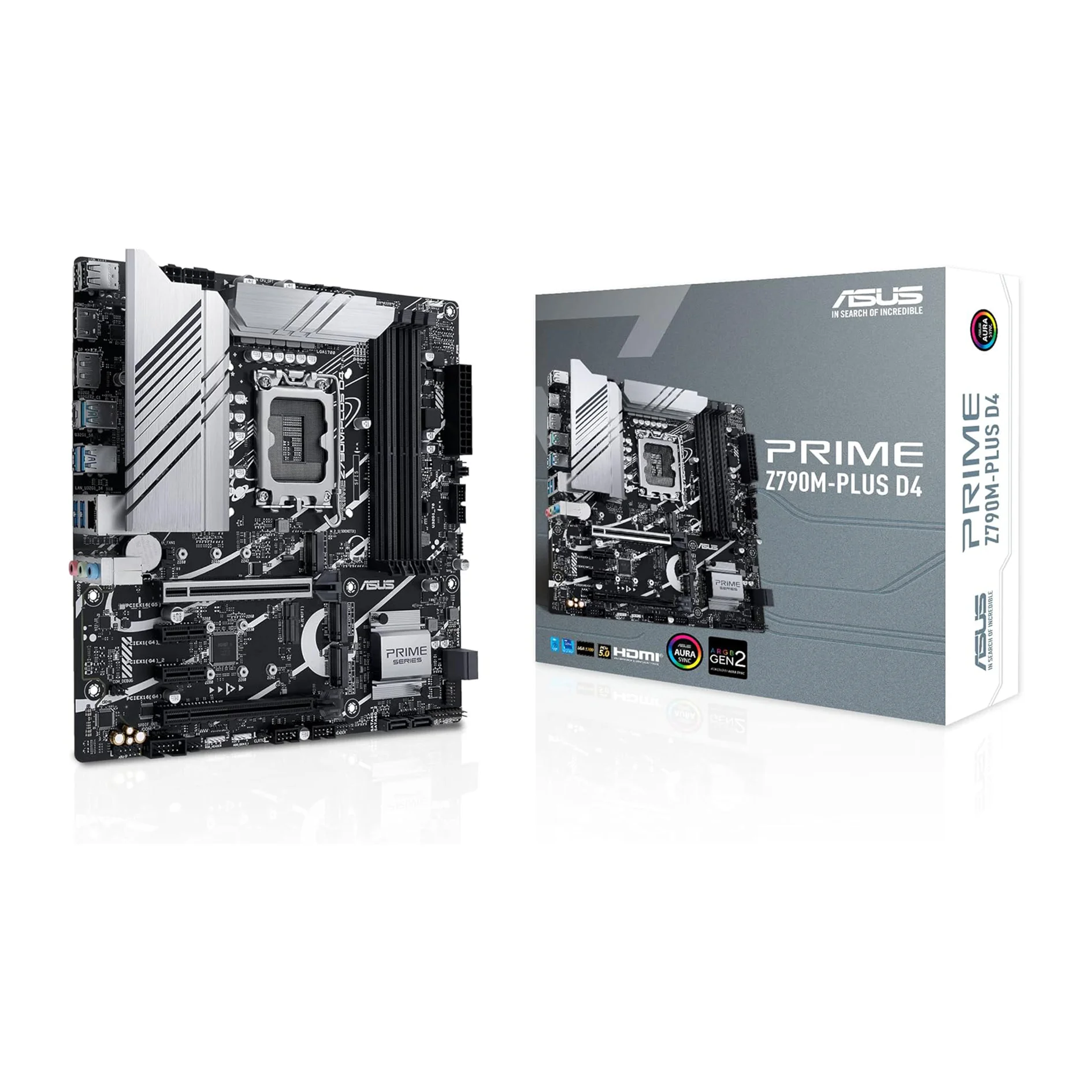 

Prime Z790M-Plus D4 LGA 1700( 14th,12th&13th Gen) microATX Motherboard (PCIe 5.0, 3xM.2 Slots,10+1 DrMOS,DDR4,1Gb LAN,