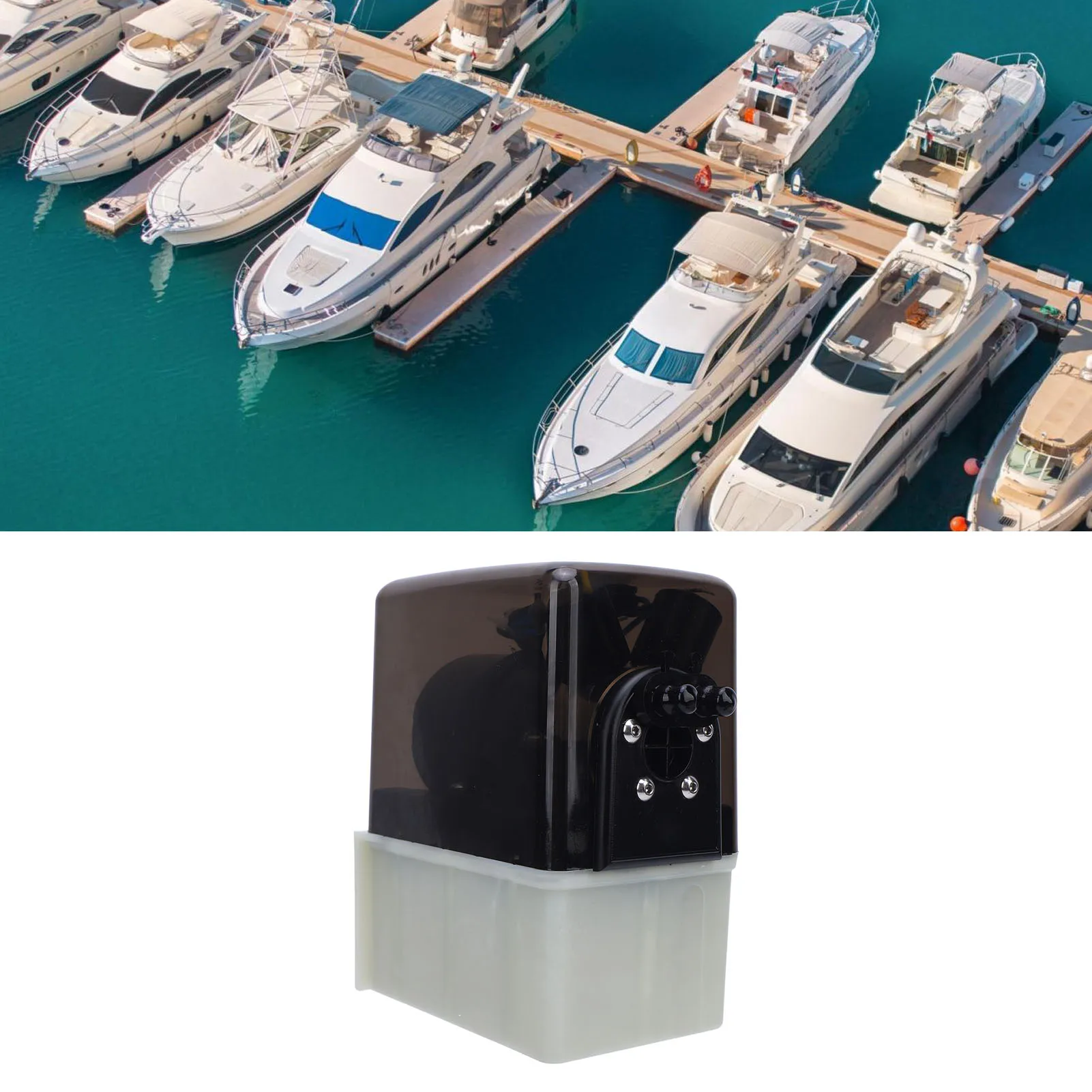 

Гидравлический блок питания для лодки, 12 В, простая установка, гидравлический блок, полупрозрачный резервуар для морской обрезки V351HPU1