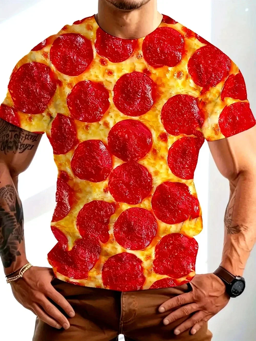 Interesting Cabbage Men and Women Short Sleeved Tshirt,3D Printed Vegetable and Fruit Pattern Breathable and Quick-Drying Tshirt
