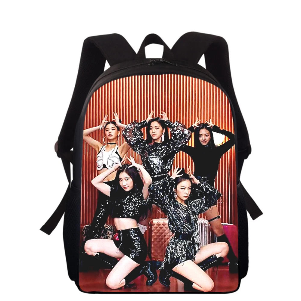 

KPOP ITZY 16" 3D Print Kids Backpack Primary School Bags for Boys Girls Back Pack Students School Book Bags