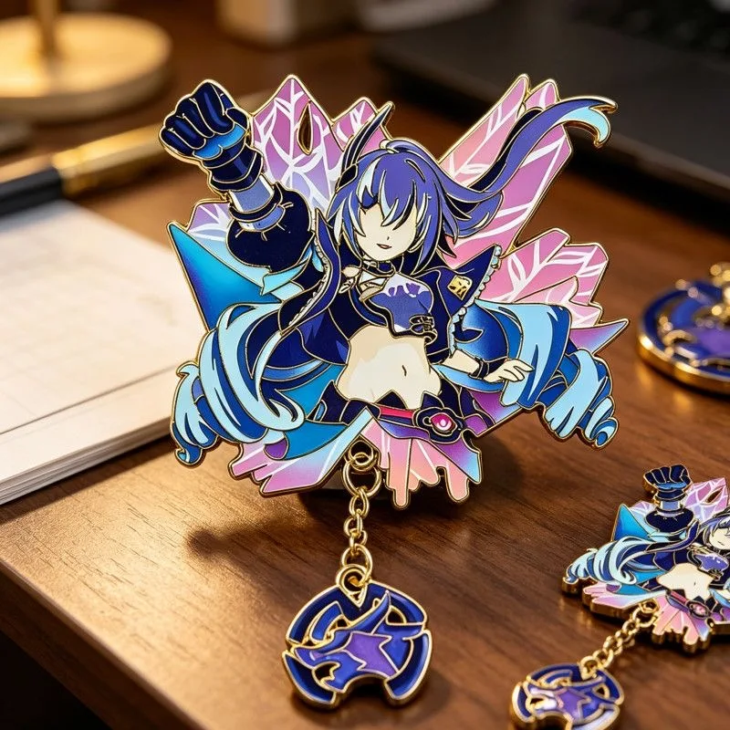 Honkai:Star Rail Cipher Badges Cosplay Anime Cifera Silver Wolf LV.999 Halloween Brooches Fans Gifts Backpack Xmas Decor