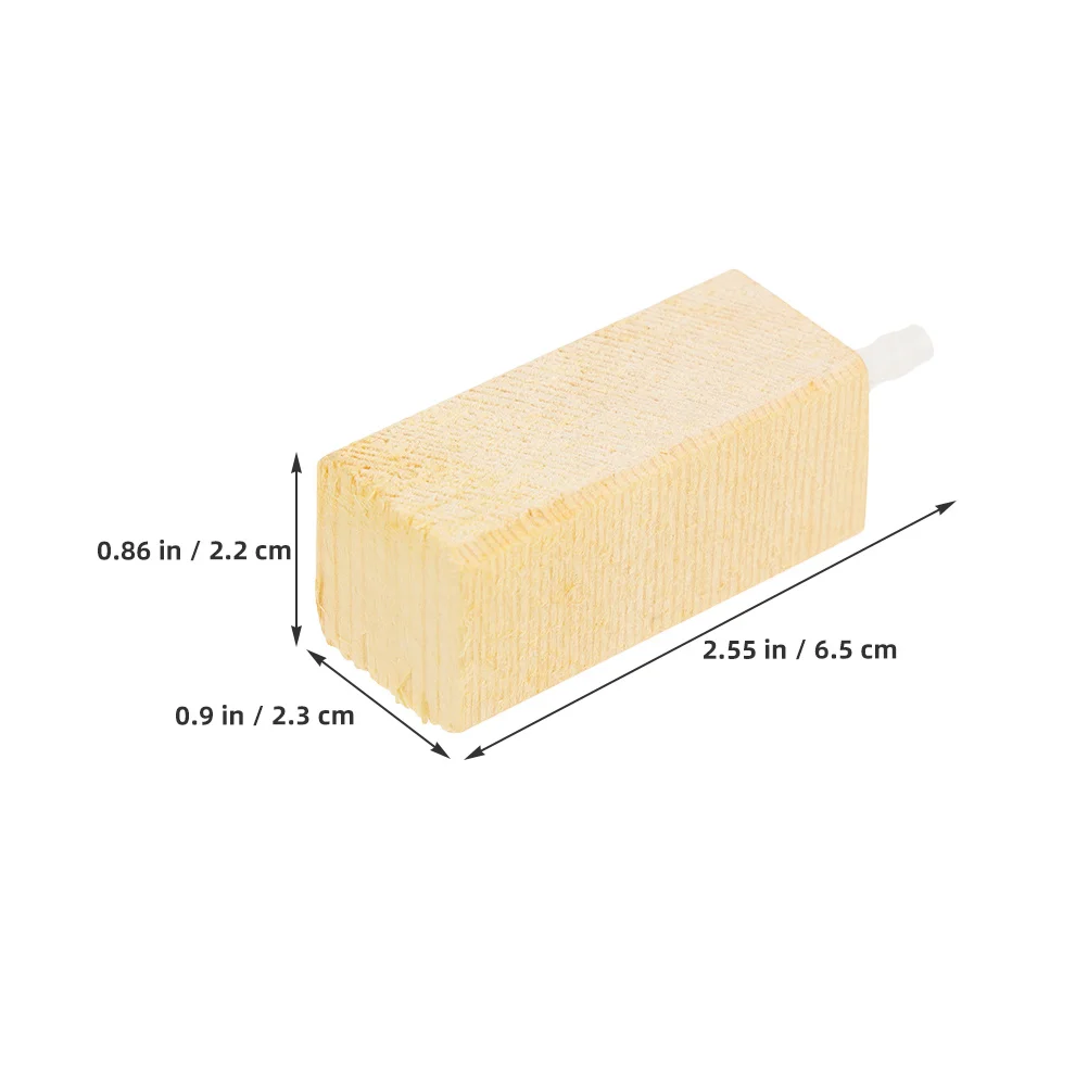 4Pcs Bubble Wood Air Stone Diffuser for Aquarium Fish Tank High Efficiency Protein Separation Clean Water System Accessory