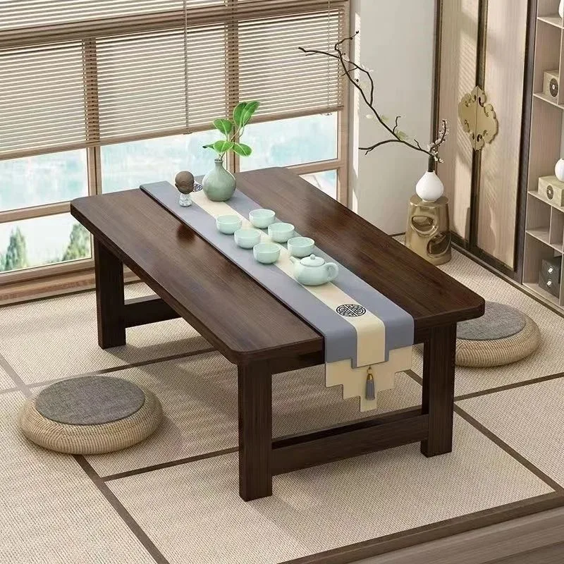 Folding Wooden Table Japanese Bay Window Balcony Coffee TableTatami Home Bedroom Bed Computer Study Desk Sundry Rack For Tatami