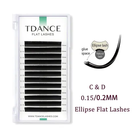 TDANCE 타원형 플랫 속눈썹 연장 속눈썹 12 행 8-15mm 0.15/0.2 개별 분할 팁 매트 소프트 가짜 밍크 가짜 속눈썹 TDANCE 타원형 플랫 속눈썹 연장 속눈썹 12 행 8-15mm 0.15/0.2 개별 분할 팁 매트 소프트 가짜 밍크 가짜 속눈썹
