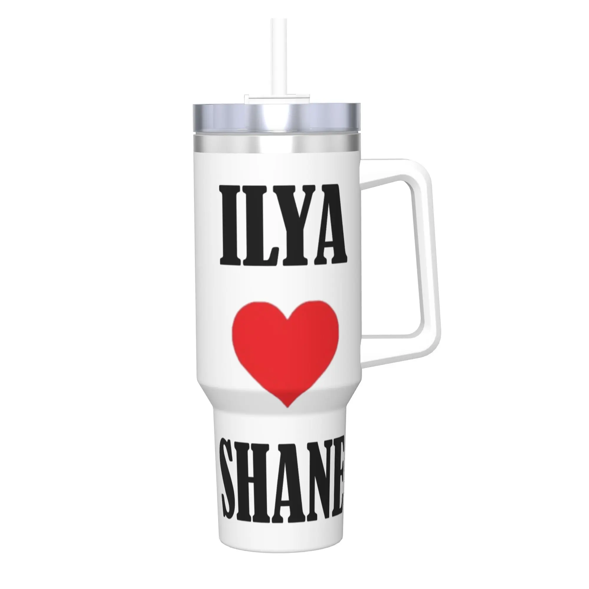 

Ilya Heart Shane Heated Rivalry Insulated Tumbler with Lid Stainless Steel Coffee Mugs Double Wall Car Bottle Cup, 40oz