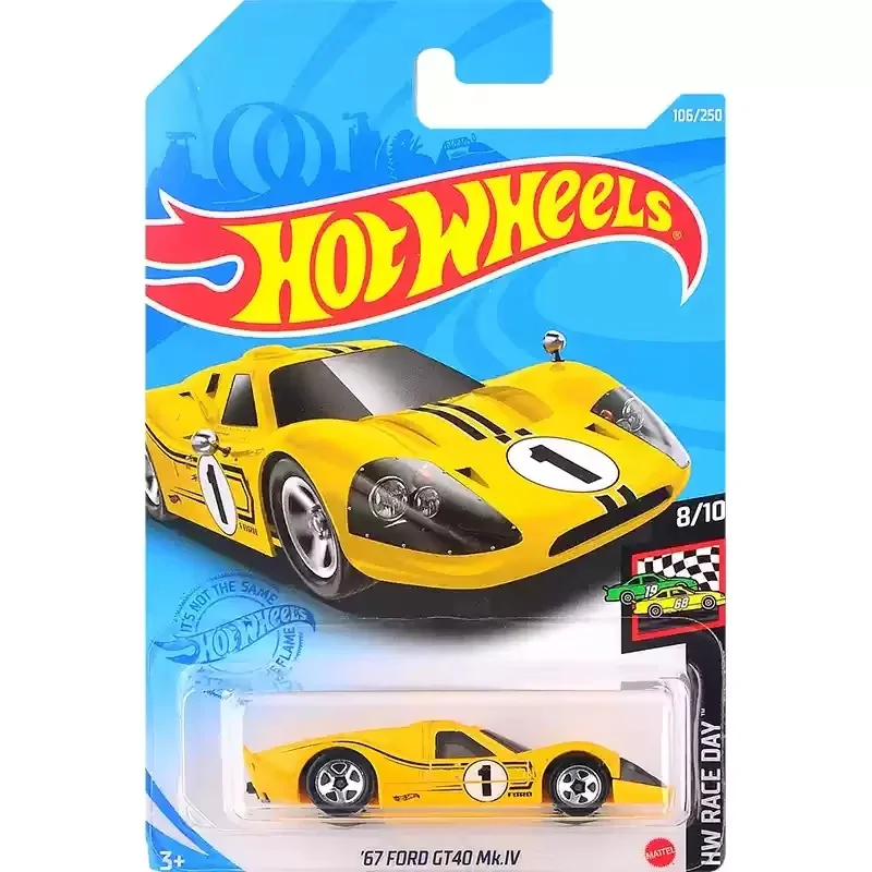 Hot Wheels originales Aston Martin Ford serie Ford Mustang Gt40 Mustang coche de carreras de simulación de aleación C4982 coleccionar regalos de coche