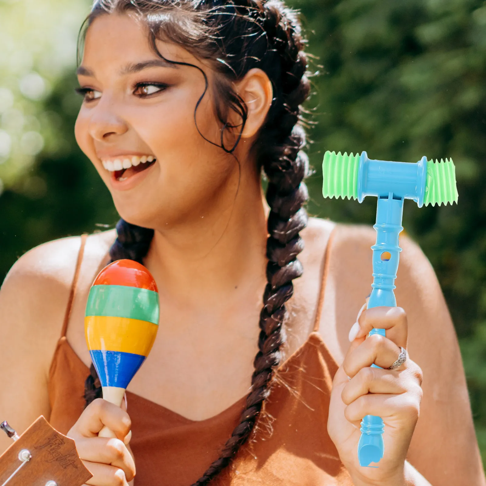 6Pcs Sound Music Tool Educational Mini Mallet for Christmas Party Classroom Performance Baby Rhythm Learning