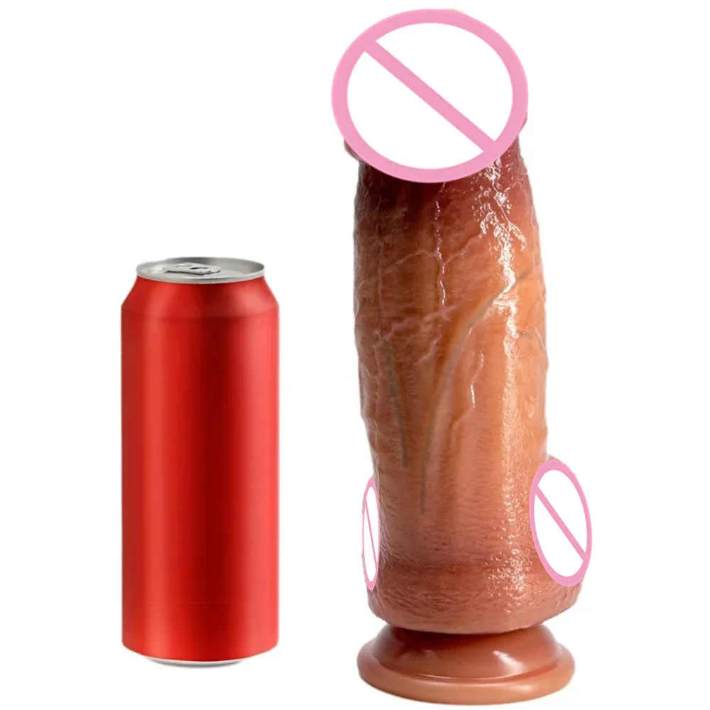 Large Realistic Thick Dildo Soft Silicone Dildos Anal Sexy Adult Sex Toys For Women Dick Male Artificial Penis Suction Cup