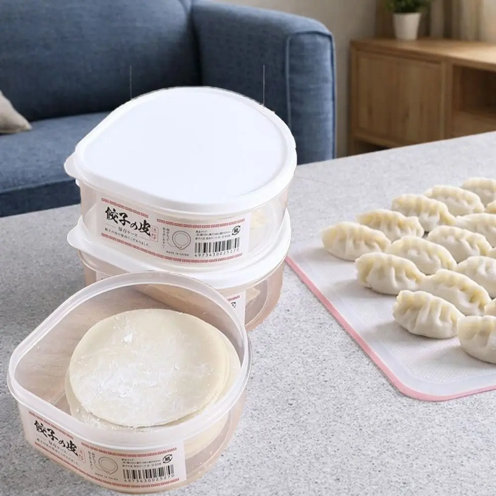 Caja de Almacenamiento de Plástico para Empanadas, Sellada, Antiadherente, para Refrigerador, Organizador de Congelación para Mantener Frescos los Alimentos