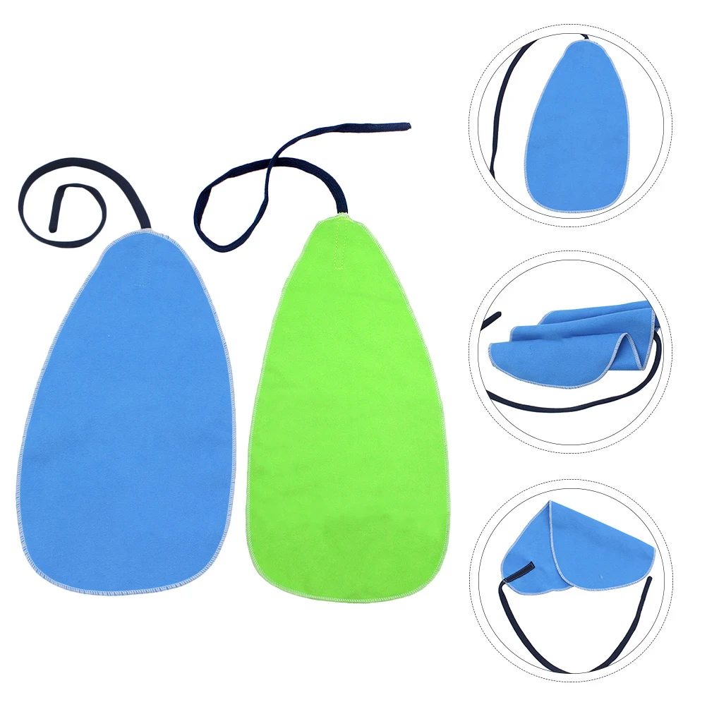 

2 Pcs Cloth Sax Flute Clarinet Faux Suede Instrument Hygiene Cleaning Cloth For Saxophone Accessories