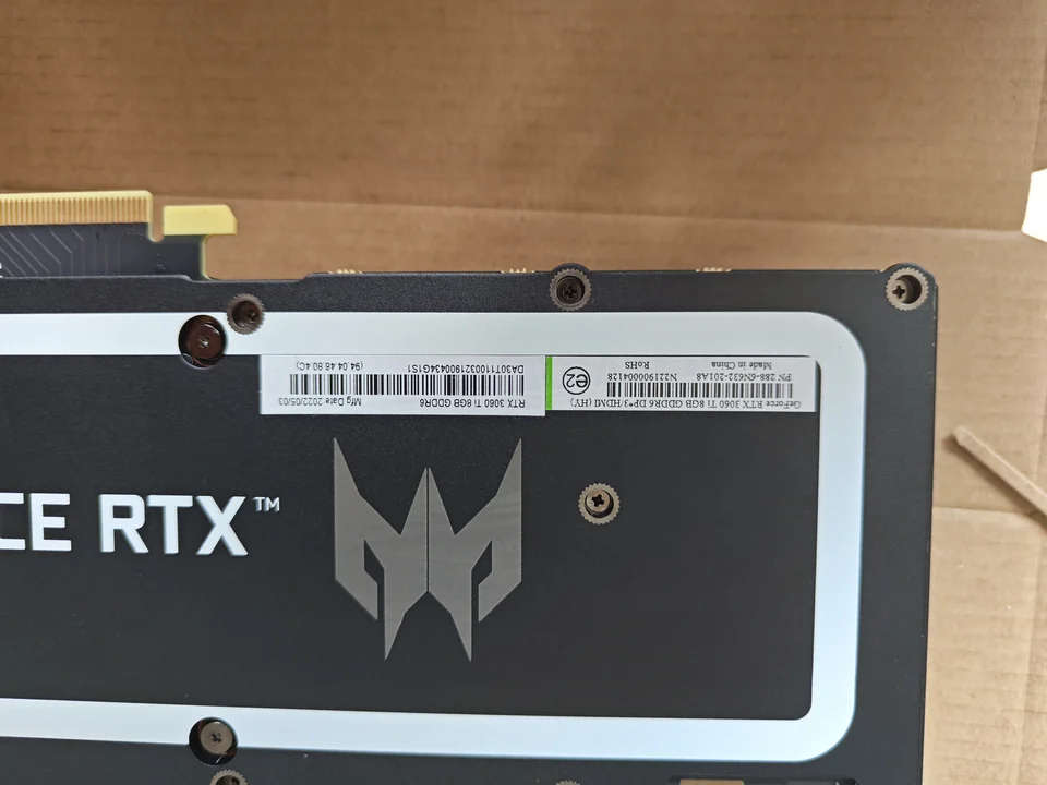 RTX 3060TI 8GB GPU 288-6N632-201A8 8GB GDDR6 Gaming Graphics Card