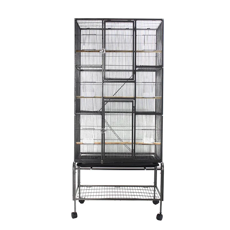 

Parrot cage flying bird cage metal wrought iron large starling parrot bird shelf cage bird villa