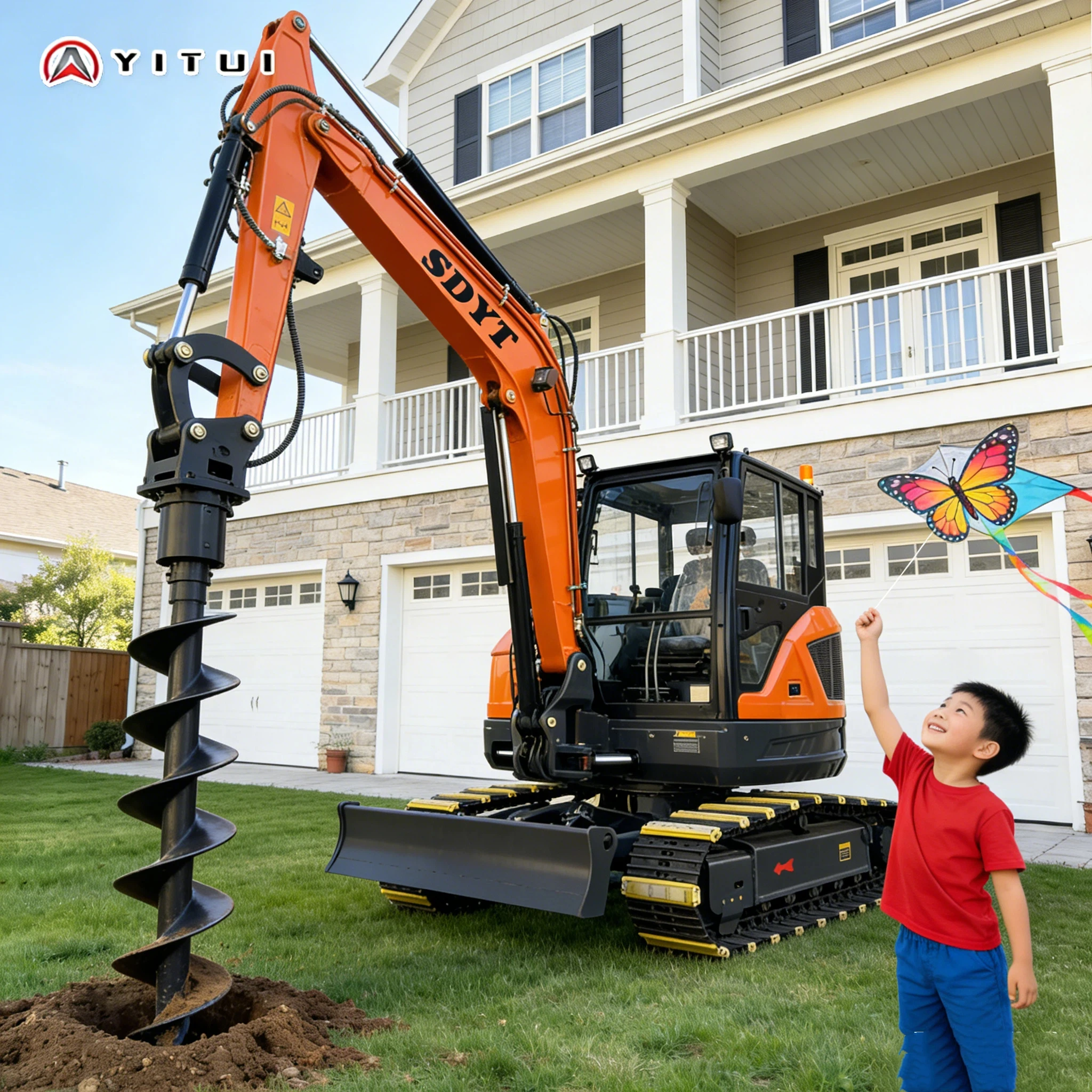 

2026 Diesel Mini Excavator Zero Emission - High Power For Indoor Construction Garden Renovation Free Delivery Customized