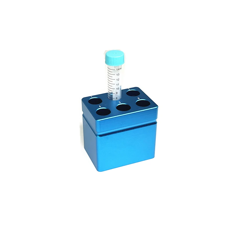 Imagem -03 - Gelo Modular Pcr Cooler Termostato de Baixa Temperatura Caixa de Gelo de Alumínio Pré-refrigerado Centrífuga Tube Rack 0.2 ml 1.5 ml ml ml 10 ml 15 ml 50ml pc