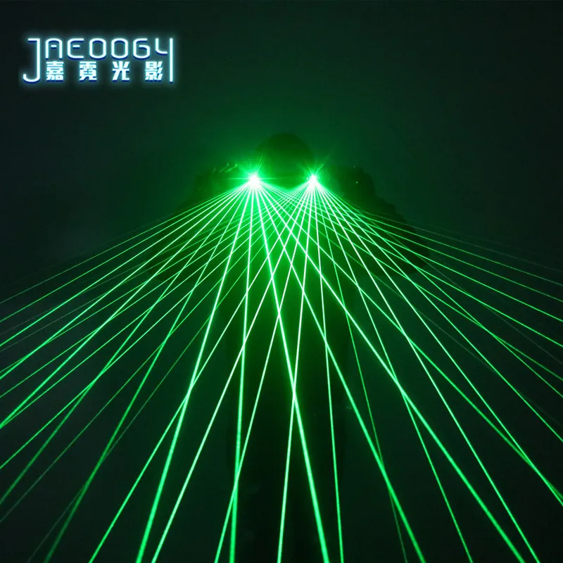 Laser party green and red laser glasses, DJ stage performance glowing mask, Halloween night dance fluorescent props