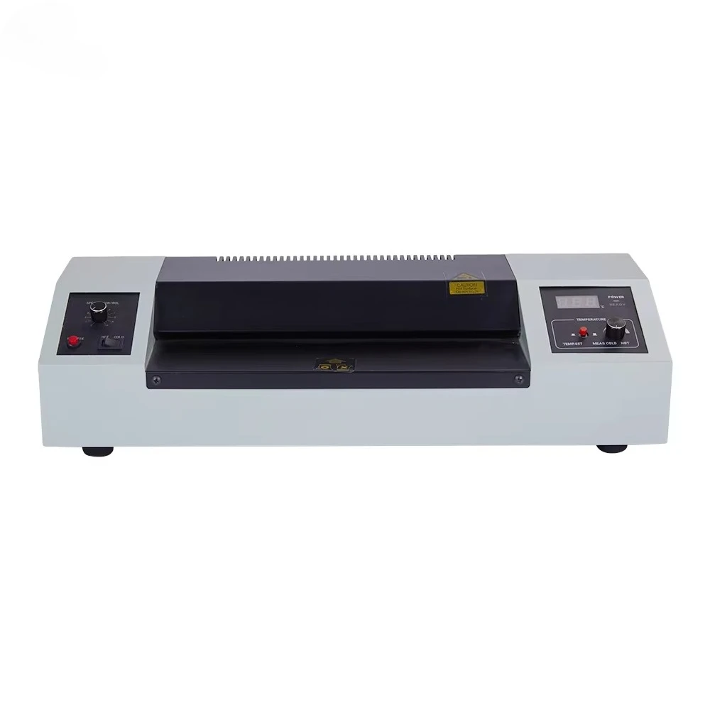 Heavy Duty Photo Laminating Machine PDA3-330TD 4 Rolls Hot Cold Pouch Film A3 A4 Photo Laminator with adjustable speed
