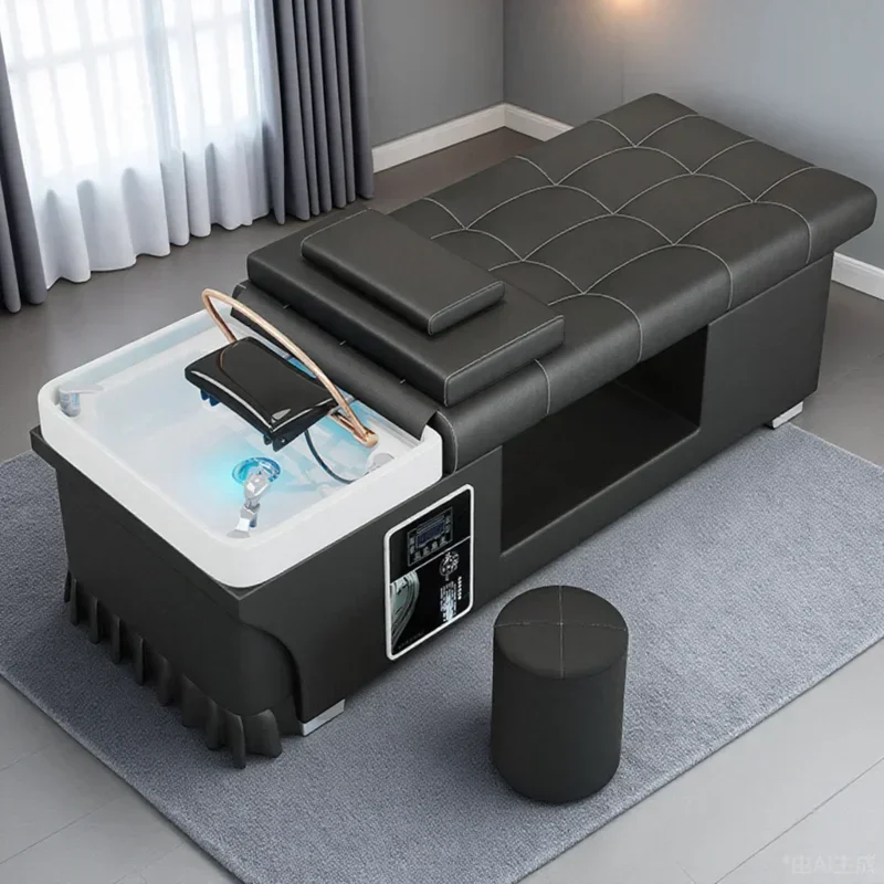 Nordic Water Cycle Shampoo Chairs Modern Ergonomics Shower Luxury Shampoo Bed Comfort Salon Furniture Silla Peluqueria FYSC