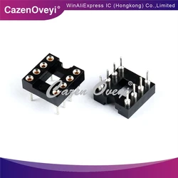 5pcs/lot IC socket integrated block in-line DIP single-chip microcomputer chip round hole base sub 8P narrow