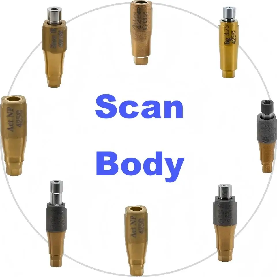 High Precision Titanium Dental Implant Scan Body Abutment For Digital CAD CAM Clinic Scanner And Oral Lab Prosthetics Model