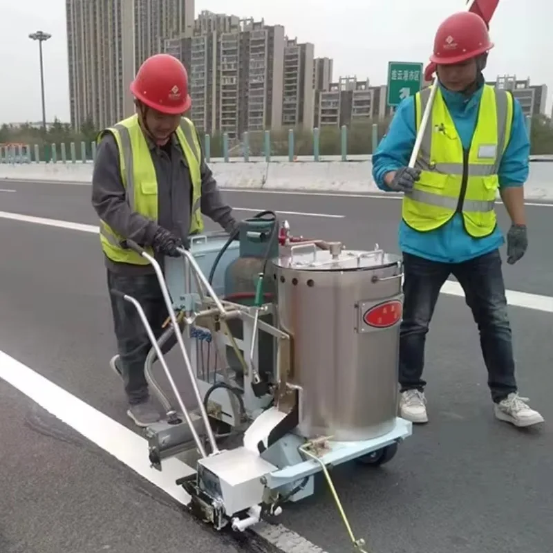 Max Marking Width 500mm Manual Road Marking Machine Thermoplastic Road Marking Machine