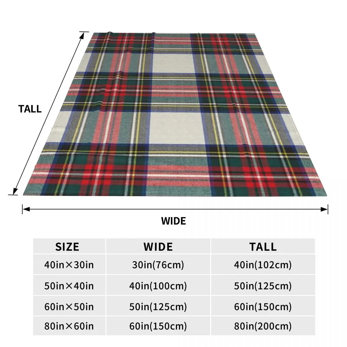 Stewart Dress Scottish Tartan Blankets Flannel Warm Throw Blanket Sofa Throw Blanket For Couch Bedding Outdoor Throws Bedspread