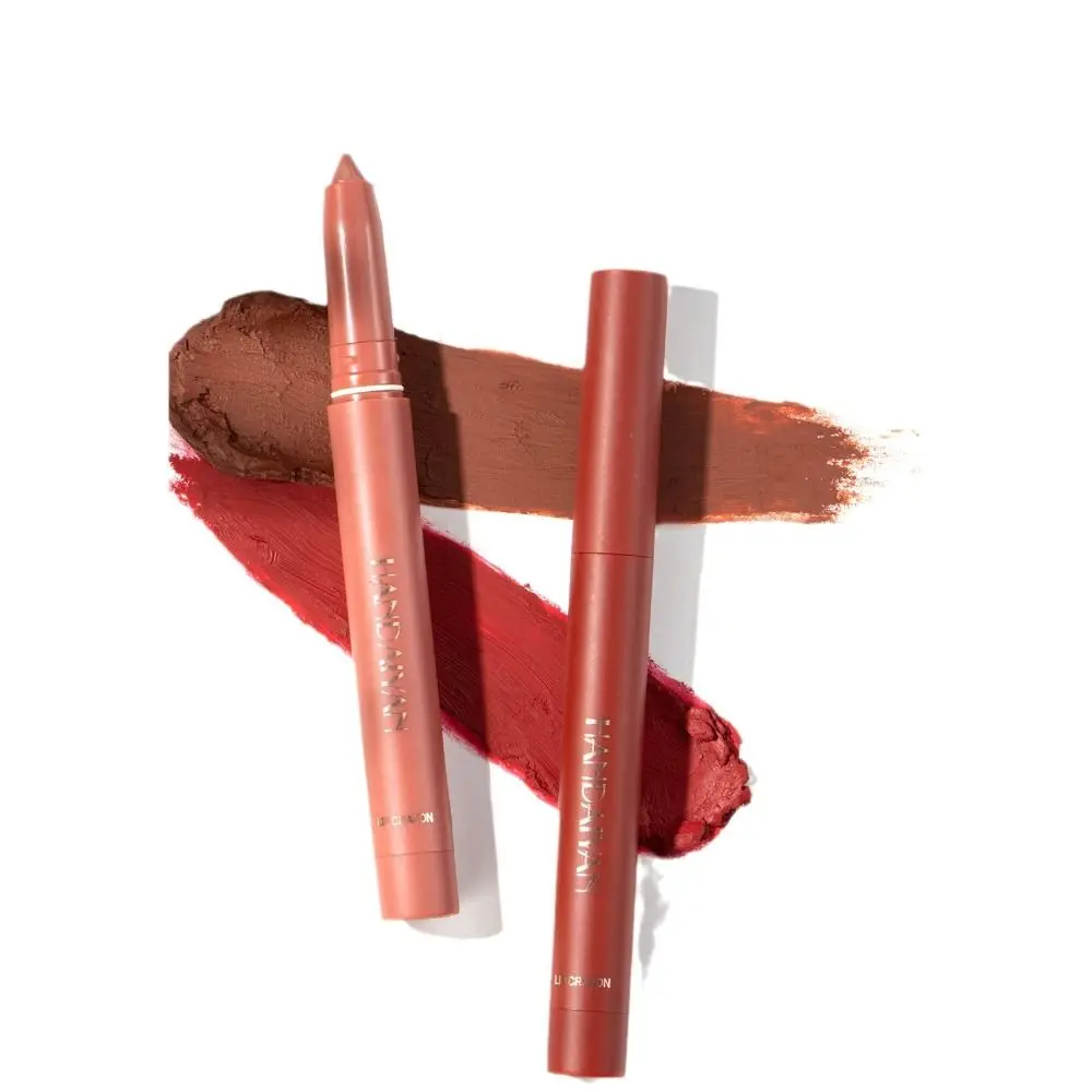 Mode Roterende Matte Lippenstift Potloden Non-Stick Cup Slijpbaar Lipkrijt Langdurige Waterdichte Lipgloss Vrouwen Meisjes