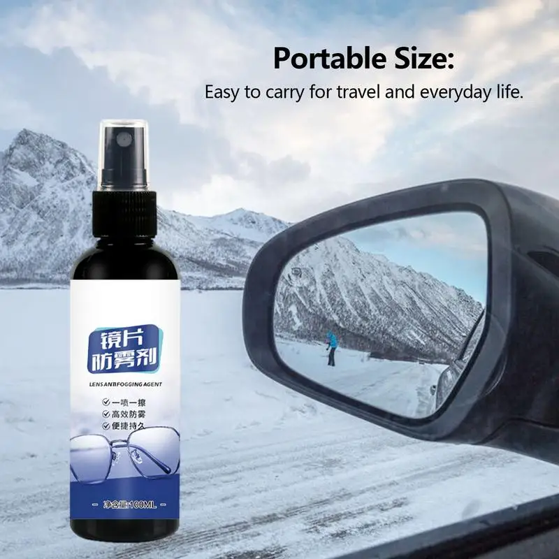 Anti Fog Spray Car Windscreen Anti Mist Spray Goggles Mirror Agent Long-Lasting Car Windscreen Protection Glasses Anti Fog Spray