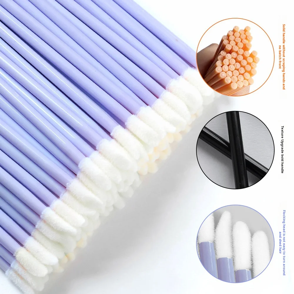 50 pz Applicatori per labbra usa e getta Bacchette per rossetto Micro Pennello Lucidalabbra Balsamo Bastoni Estensione ciglia Mascara Strumento di trucco cosmetico