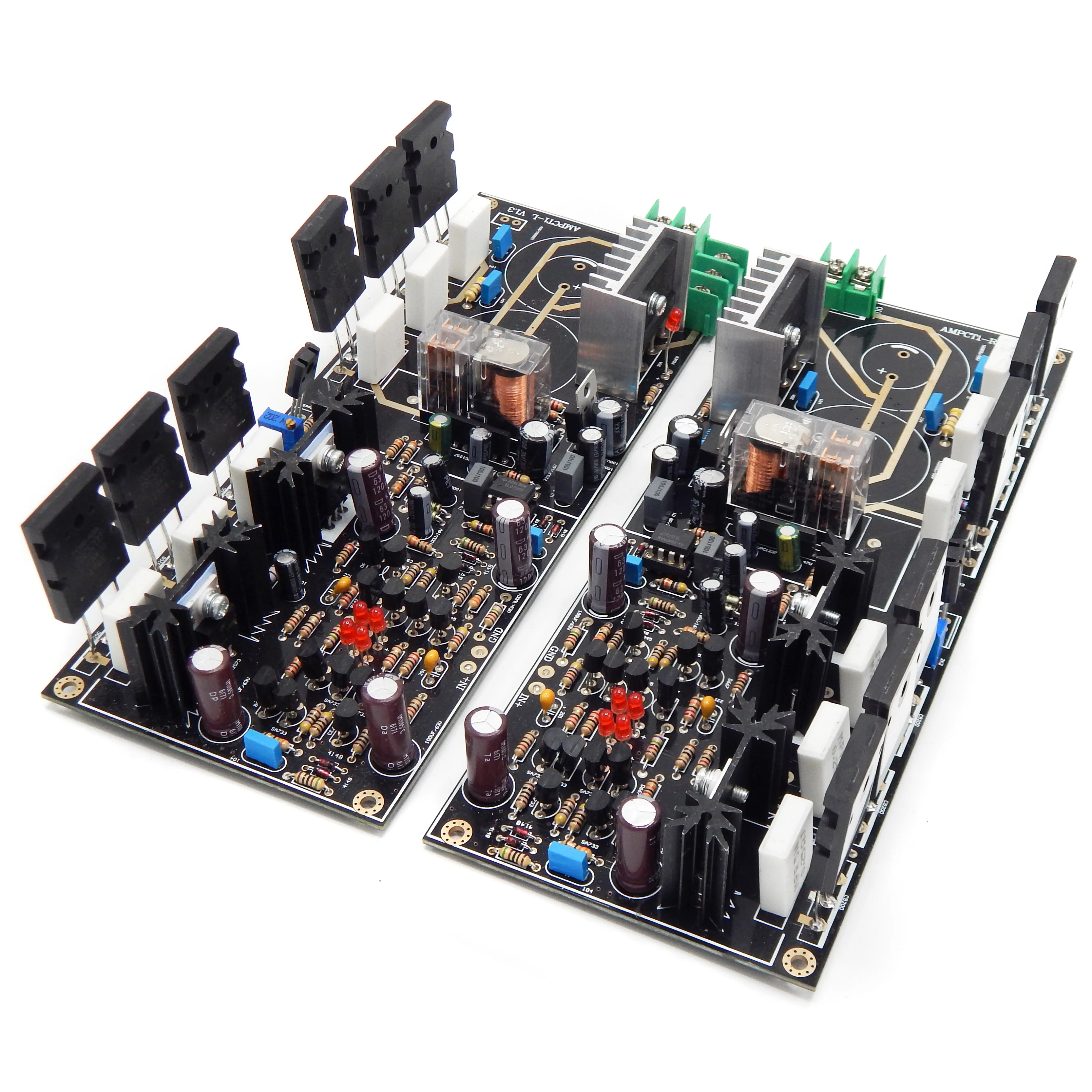 A Pair High Power Amplifier Board Current Mirror Transmission High Speed Low Distortion 250W HIFI Class DIY Amplifier Amp Moudle