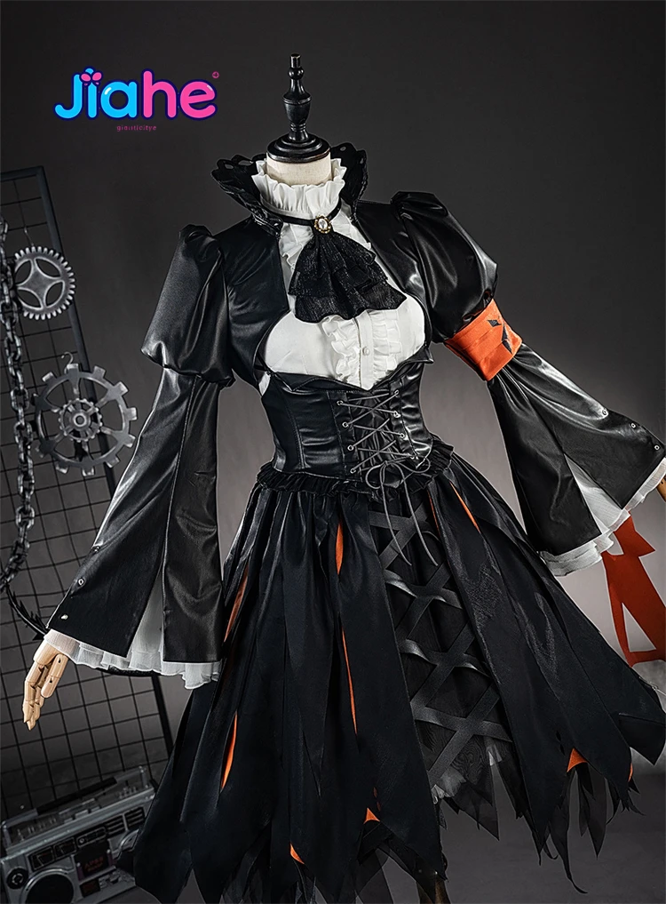 

Arknights Talulah Cosplay Costume Game Talulah Arutorias BlackHalloween party women's new sexy dress headwear uniform set