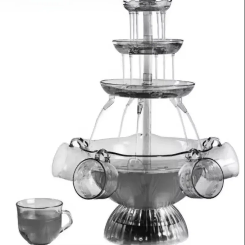 5-Cup Red Wine Fountain Suitable for Wine Tastings VDE Plug