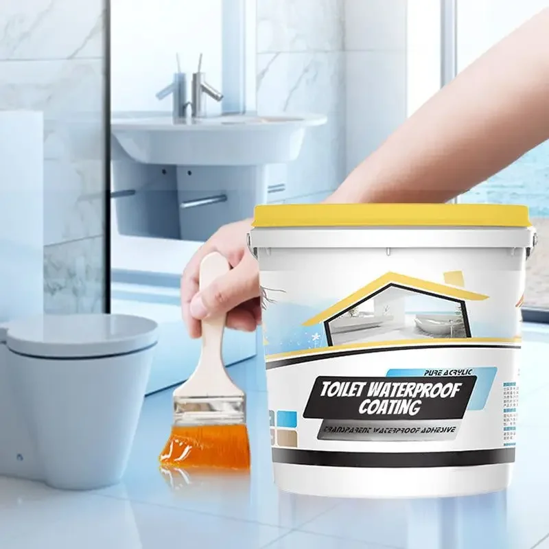 150g/300g/600g Transparent Waterproof Adhesive Acrylic Waterproof Material Toilet Tile Sealant Liquid Coating
