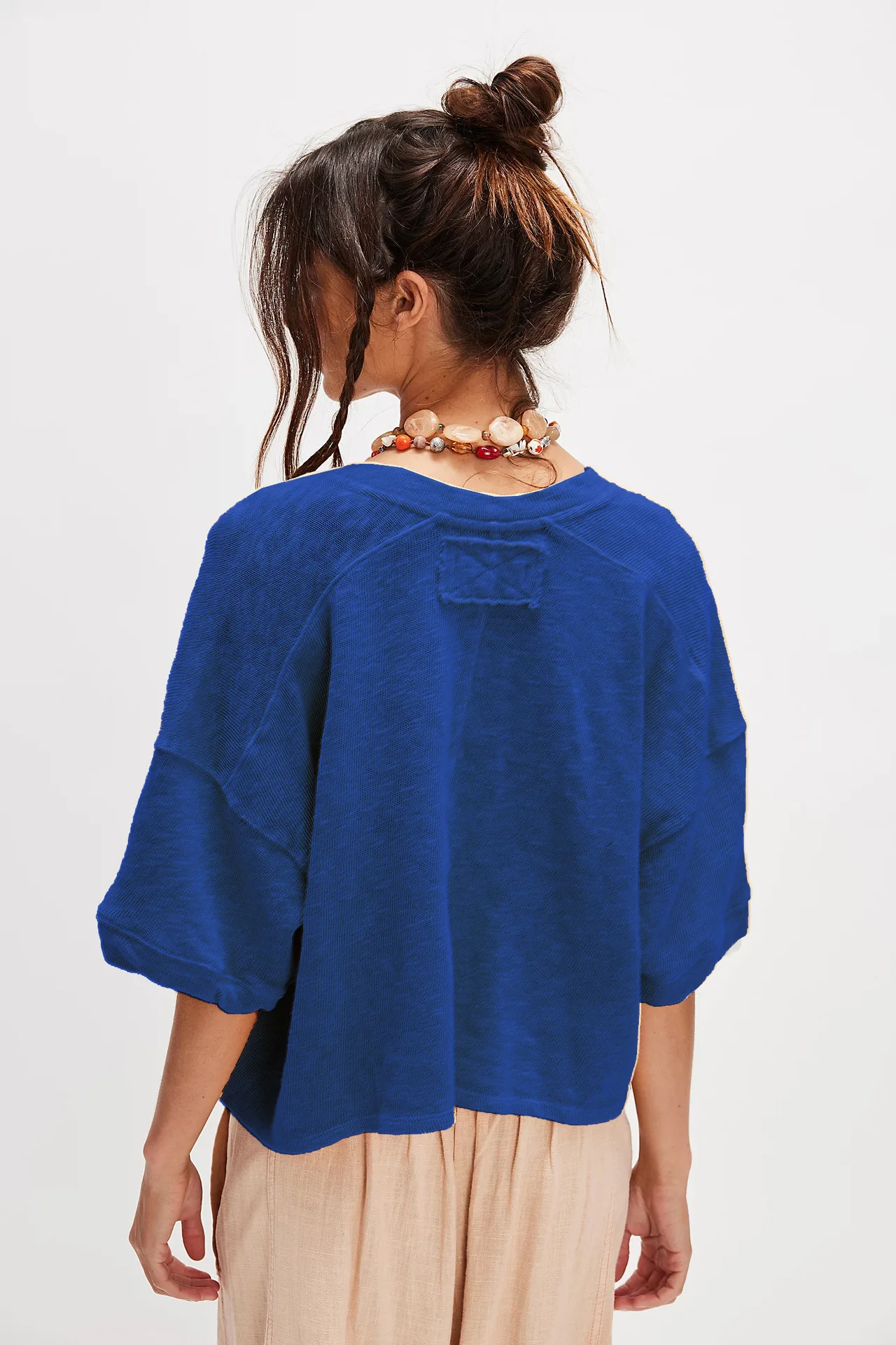 Cardigan lavorato a maglia casual da donna Maglione lavorato a maglia ampio dal design semplice a maniche lunghe per i pendolari Nuovo stile primaverile ed estivo