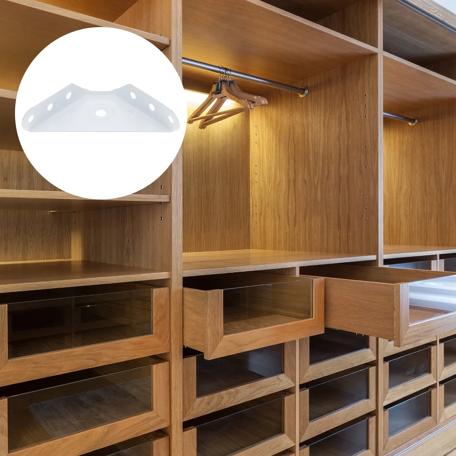 30 قطعة دعامات تثبيت الخزانة على شكل مثلث من الفولاذ المقاوم للصدأ دعامات زاوية لرفوف الأثاث والنوافذ تثبيت قوي