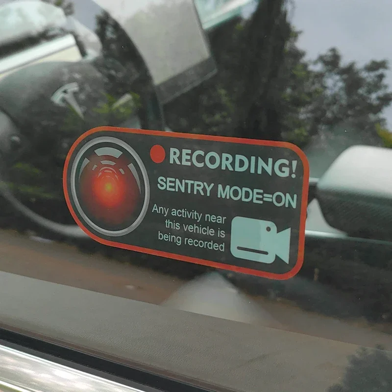 Suitable for Tesla model3modelY/S/X Sentinel mode warning stickers