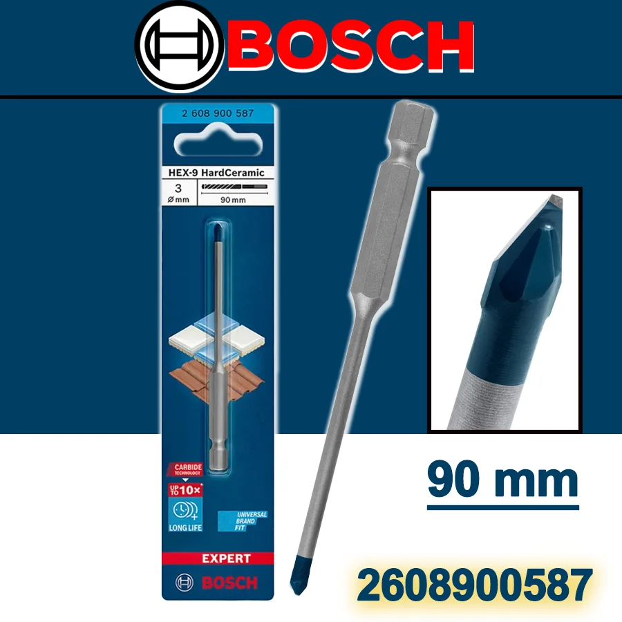 Bosch Expert HEX 9 Hard Ceramic Drill Bit 3x90mm-Campbell Miller Tools Professional Accessories 2608900587