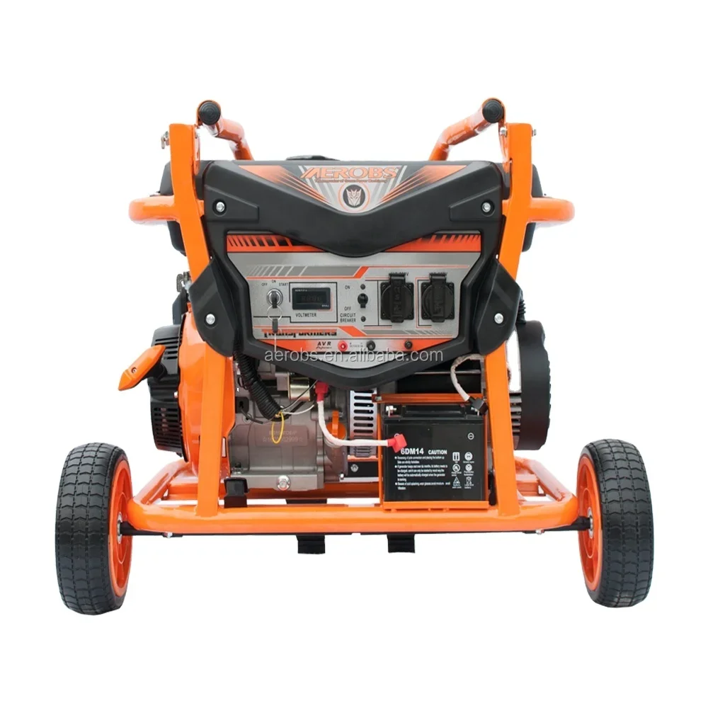 Newly designed portable gas gasoline generator 5kw