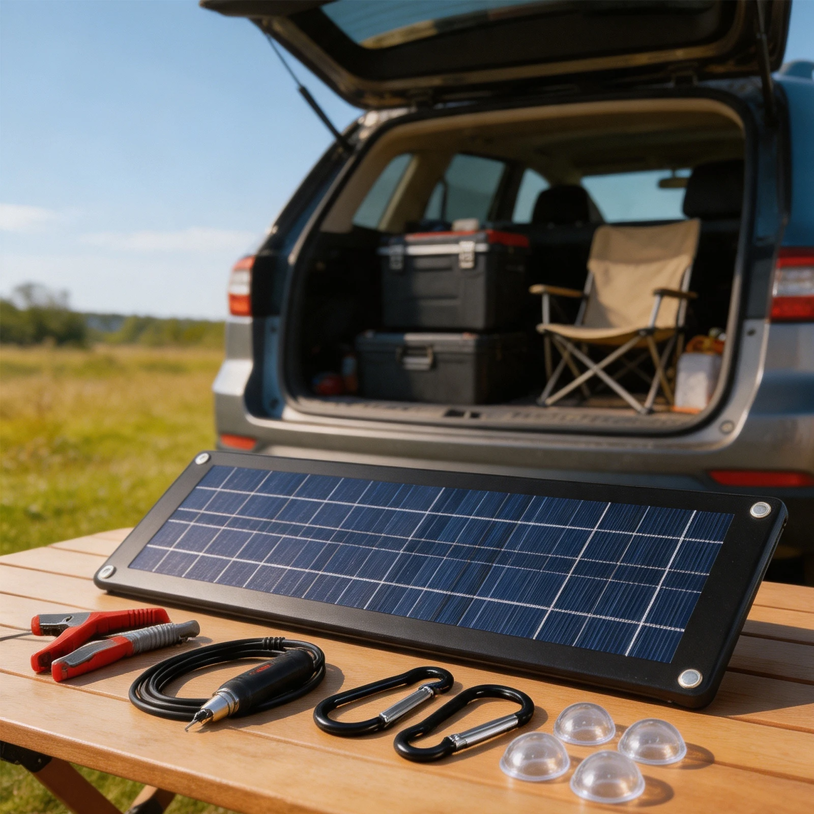 Boat Charger 18 Volt for Solar Charger High-Quality Solar Cells Built-in Blocking Diodes Windshield Mounting For Caravan