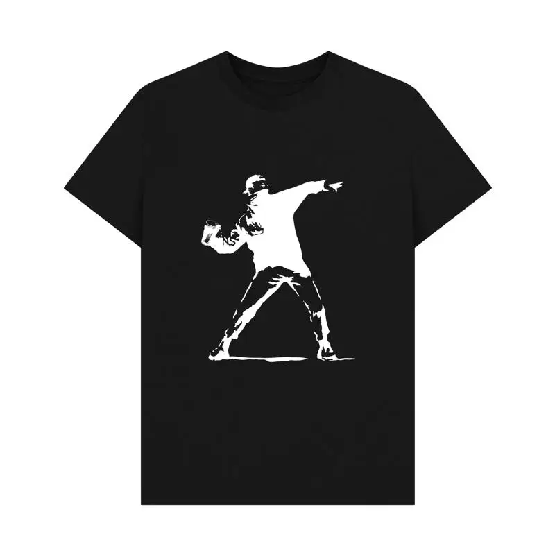 PREMIUM OFFICIAL APOH Banksy Festival Cup Thrower Black  T shirt