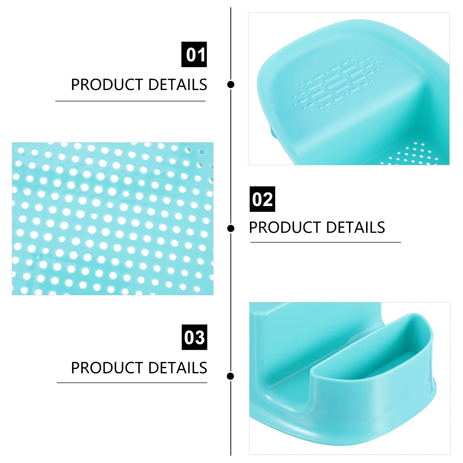 

Sink Rack Drainer Modern Kitchen Organizer Sponge Holder Storage Basket Easy Clean Strong Load Bearing for Sink Area