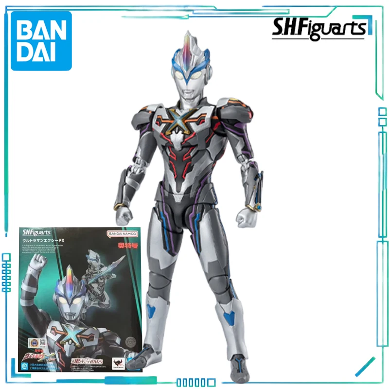 BANDAI Echt S. H. Figuarts-serie Beweegbaar speelgoed Ultraman-serie Eks Ultraman, Ultraman Sairo Kleur transparant, rood koningsmodel