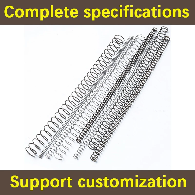2 sztuki sprężyna dociskowa drutu sprężyna powrotna ze stali sprężynowej o średnicy 0, 6mm, 0, 7mm, 8mm średnicy zewnętrznej 3mm-18mm o długości