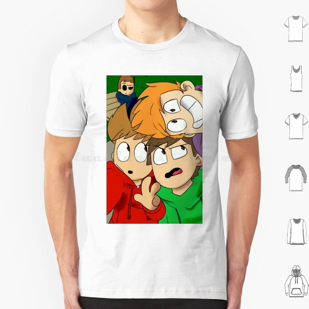 

Футболка Eddwrld Selfie 6xl, хлопковая крутая футболка Eddsworld Eddsworld Tord Tord Eddsworld Patryk Eddsworld Paul Ew Tord Eddsworld