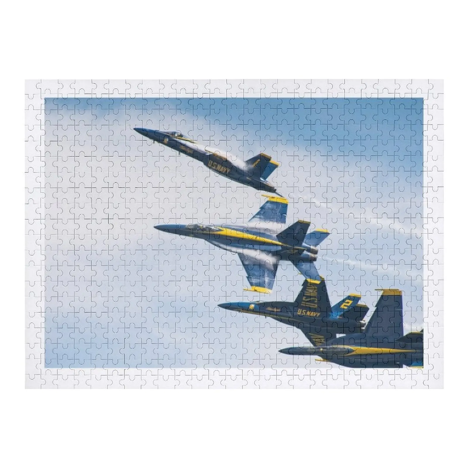 Stati Uniti Blue Angels F-18 Super Hornet Formazione Break Jigsaw Puzzle Decorazioni in legno Dipinti Puzzle per bambini