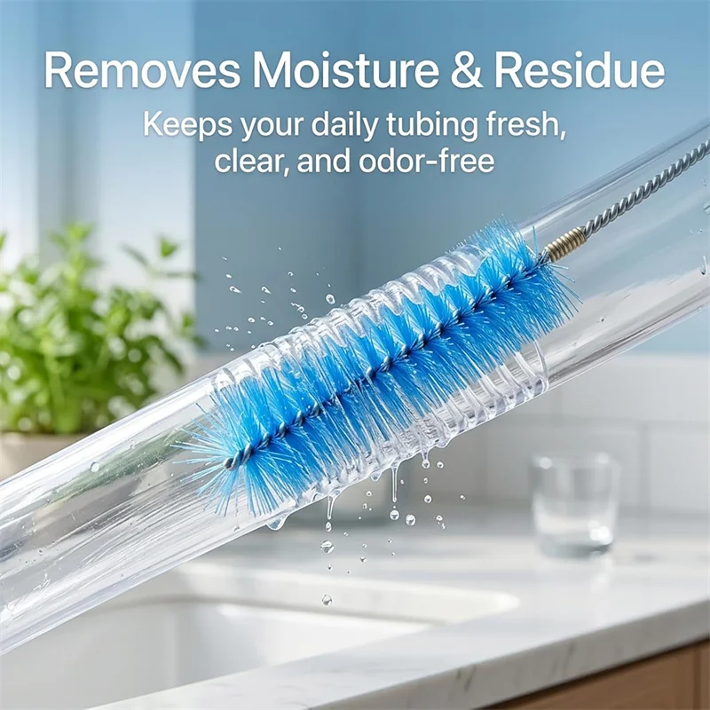 Flexible Drain Brush Long Double Ended Hose Pipe Stainless Steel Tube Cleaner Brush For Refrigerator Defrost Aquarium Filter