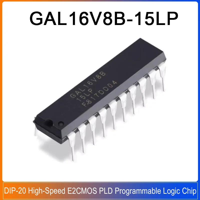 1-5PCS GAL16V8B-15LP DIP-20 GAL16V8B GAL16V8 High-Speed E2CMOS PLD Programmable Logic Chip