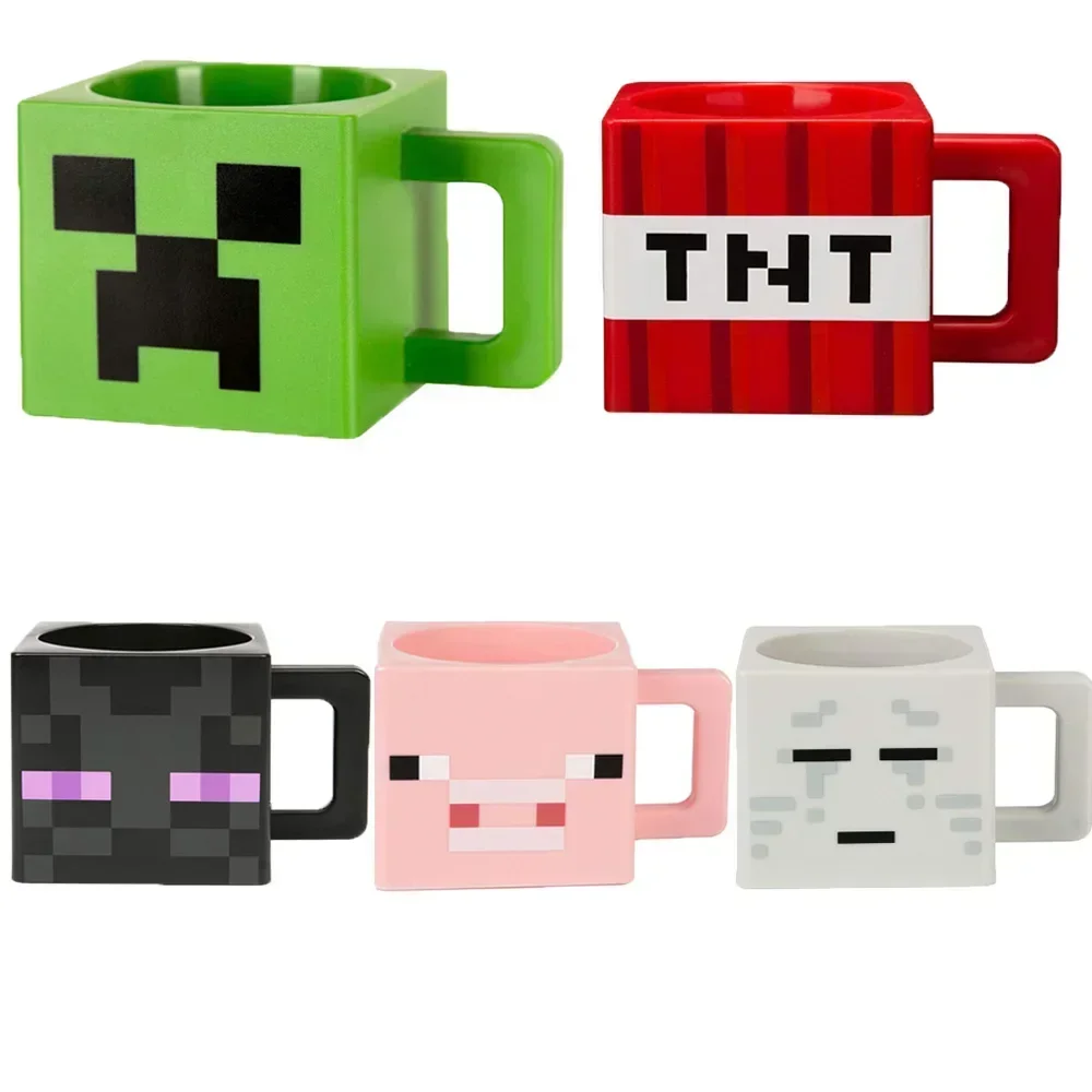 

230ML Capacity Green Mug Coolie Fear Block TNT Endermen Pink Pig Novelty Coffee Mug Tea Drinks Water Cup Home Decoration