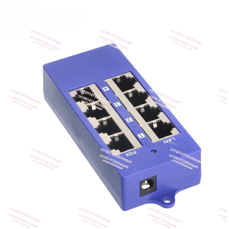 4-Port POE mid-span Gigabit Ethernet power supply injector with 24V60W power POE combiner