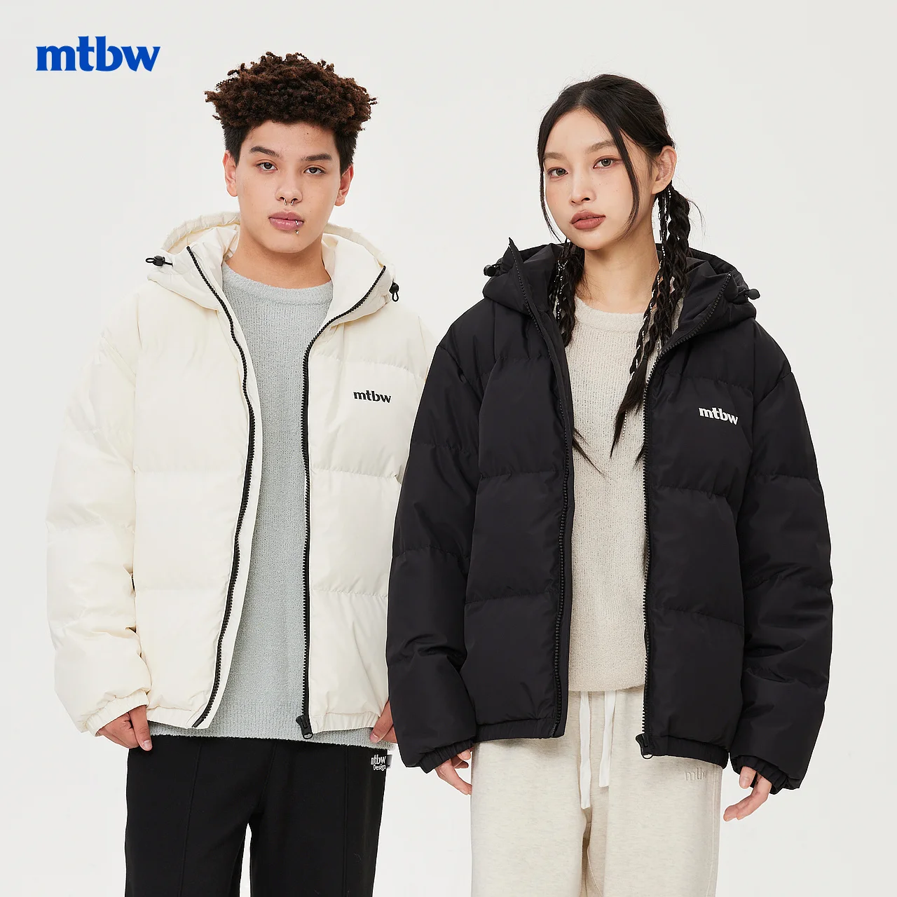 Metersbonwe Down Jacket Men Winter New Thick Coat Women Outwear Short 90 Down Coat Brand Tops